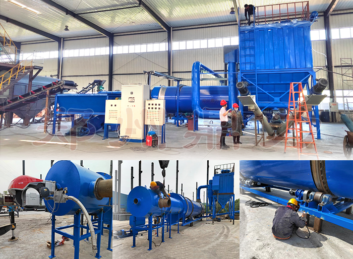 重慶石油焦烘干機操作現(xiàn)場